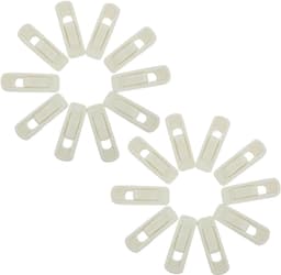 20 Stuks Velvet Hanger Clips met Opening Sterke Antislip Clips voor Fluwelen Kledinghangers Geschikt voor Broeken Rokken Babykleertjes Sokken Sjaals Beige — thumbnail 1