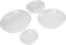 Set van 20 Schotels voor Planten - 15,2 Cm, 20,3 Cm, 25,4, 30,5 - Transparant Plastic voor Interieur en Buitenkant — thumbnail 5