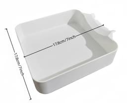 Lekbak wasmachine - Afvoerbak - Opvangbak - universele wasmachine lekbak - Lekbak voor Wasmachine en Vaatwasser - wateropvangbak voor kelder, woning, camper - wit — thumbnail 2