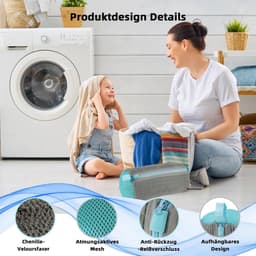 VHV - Waszak voor schoenen - 2 stuks - Schoenwaszak voor wasmachine - Waszak tegen vervorming - Met Rits - Chenille materiaal - 360° uitgebreide reiniging - Herbruikbaar — thumbnail 5