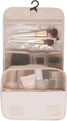 Grote Waszak van Premium Oxford Stof - Waterdichte Toilettas en Make-up Organizer voor Reizen en Zakelijk Gebruik met Haak — thumbnail 1