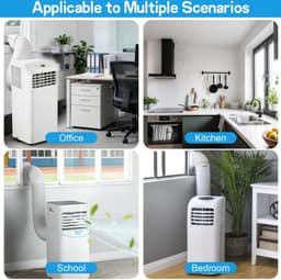 Koppelstuk Mobiele Airco Afvoerslang - Koppelstuk voor mobiele airco met flexibele slang - Platte mond - Voor Ø13-15cm - voor afvoerbuis, afzuigkap, pvc-airconditioning — thumbnail 5