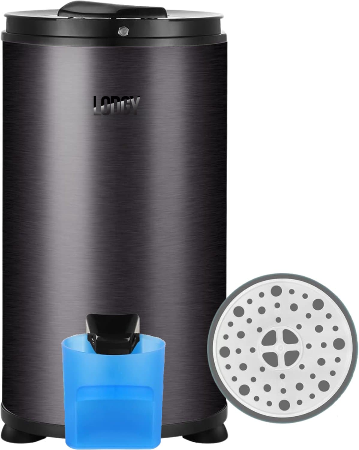 Lodgy® - Centrifuge - Droogzwierder - Centrifuge voor Wasgoed - Mini Wasdroger - Zwart — afbeelding 1