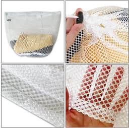 Mesh Waszak Draagbare Waszak Met Trekkoord Dunne Mesh Wasmachine Waszak voor Kleding, Beddengoed, Tafelkleden, Gordijnen — thumbnail 5