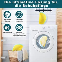 Waszakken, wasmachine, dieptereiniging, schoenenzak, wasmachine, herbruikbare en robuuste waszak, schoenen voor sportschoenen, tennisschoenen enz. (geel) — thumbnail 5