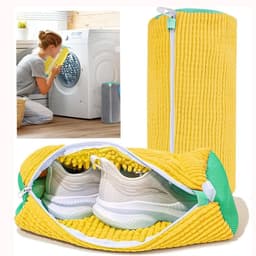 Herbruikbare waszakken voor schoenen - 2 stuks, 360 graden bescherming voor fijne stoffen, geschikt voor alle schoenmaten en -types, ideaal voor de wasmachine en schoenen droger — thumbnail 2
