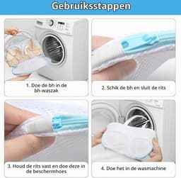 3-delige waszak set voor bh's, wasmachine en delicate kleding, ideaal voor veilig wassen — thumbnail 2