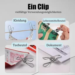 Grote RVS Wasknijpers 22 Stuks - Sterke Metalen Klemmen voor Diverse Toepassingen — thumbnail 4