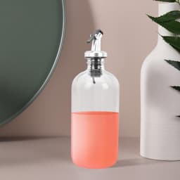 1set Glazen Mondspoel Dispenser Met Cups Trechter Duurzaam Elegant Badkamer Accessoire Voor Mondspoeling Zeep Inhoud Voor Persoonlijk Gebruik — thumbnail 1