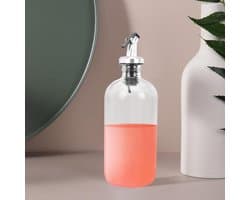 1set Glazen Mondspoel Dispenser Met Cups Trechter Duurzaam Elegant Badkamer Accessoire Voor Mondspoeling Zeep Inhoud Voor Persoonlijk Gebruik
