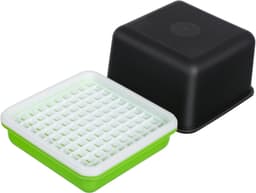 1set Planting Starter Tray Hydroponische Kweekdoos Voor Groenten Voor Thuis Tuinieren Balkon Groentetuin Duurzaam Kweektray Voor Mungboon Spruiten — thumbnail 1