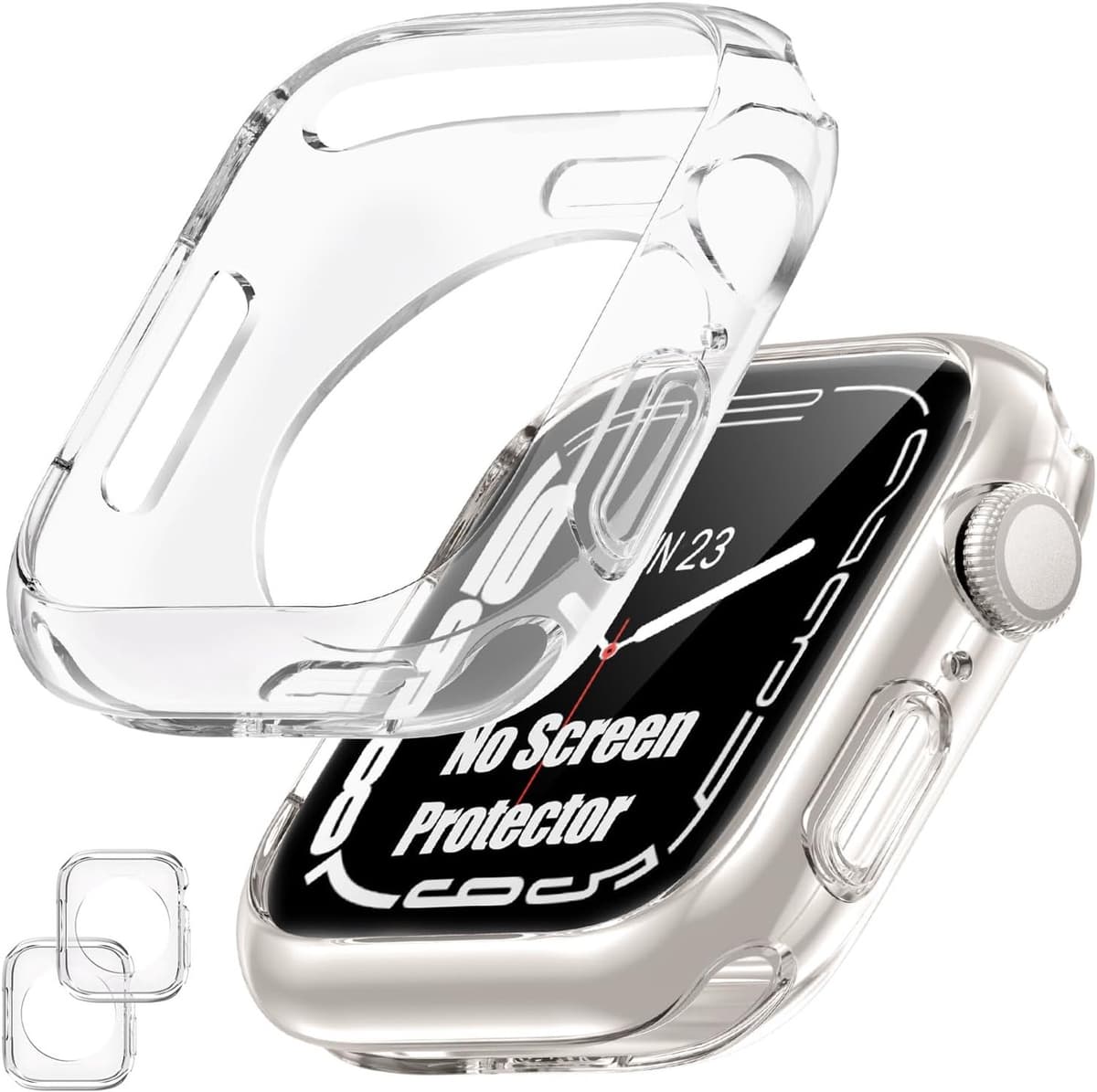 [Set van 2] Goton bumperhoes voor Apple Watch 40 mm, [zonder screenprotector], slanke, zachte, schokbestendige bumperhoes, bumperbeschermer, accessoires voor iWatch SE 3/SE 2/SE, Series 6/5/4, 40 mm — afbeelding 1