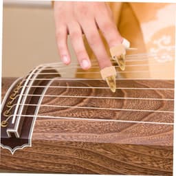 1set Chinese Guzheng Vinger Picks Imitatie Nagels Met Opbergplaat Comfortabel Georganiseerd Voor Diverse Scènes Voor String Instrumenten Optredens — thumbnail 2