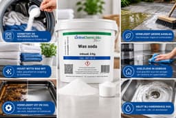 Online chemicalien - Wassoda - 5 kg - Natriumcarbonaat - Voor Was & Reiniging — thumbnail 2
