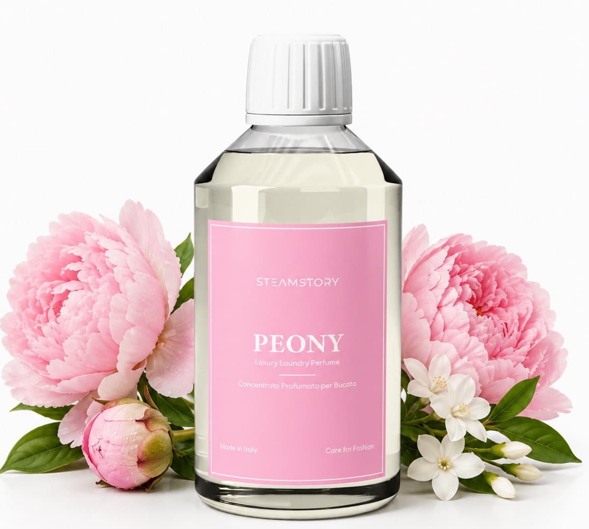 Steamstory Luxe Wasparfum Peony - Romige vanille, tonkaboon, zachte houttonen & een vleugje - 250 ml — afbeelding 1