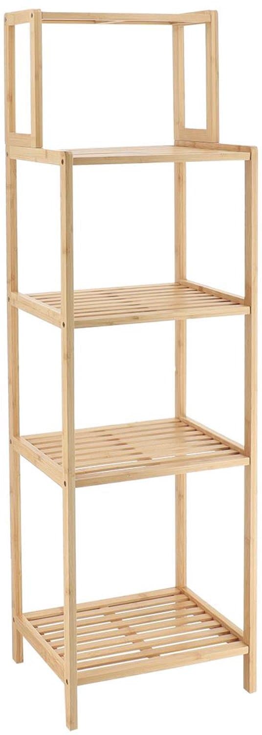 Bamboe opbergkast met 5 planken — afbeelding 1
