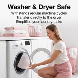 Wasmachine Wasnetten Set van 4 Stuks, Dikke Netten voor Kleding, 18 x 19 cm, Bescherming en Organisatie — thumbnail 2