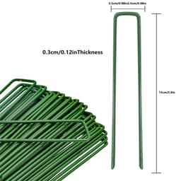40 Stuks U-vormige Stalen Tuinpinnen - Grondankers voor Tentbeveiliging — thumbnail 4