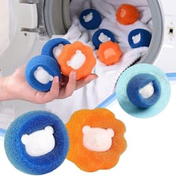 10 stuks dierenhaarverwijderaar voor wasmachine, drogerballen, kattenhaarvanger, hondenhaarverwijderaar, wasballen voor wasdroger, herbruikbare lint ballen, anti-winding, pluisbal voor — thumbnail 1