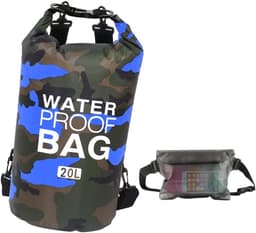 Pakzak, drijvende droogrugzak, strandtas, lichte droogzak voor strand, boottochten, vissen, kajakken, zwemmen, rafting, camping, 5 l, 10 l, 15 l, 20 l, 30 l — thumbnail 1