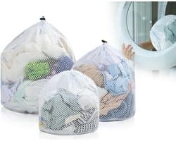 Set van 3 Herbruikbare Wasnetten voor de Wasmachine – Coarse Mesh, Diverse Maten 30x40, 40x50 en 50x60 cm, Ideaal voor Kleding en Delicate Stoffen