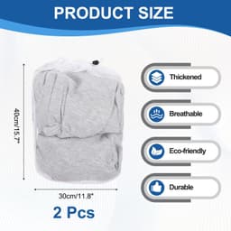 Waszakken (2 stuks) - Polyester - Met trekkoord - 40 x 30 cm — thumbnail 5