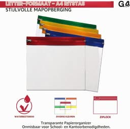 A5 Document Portemonnee - Transparant - Geschikt voor A5 Formaat - Waterdicht en Duurzaam - Voor Thuis en op Reis — thumbnail 5
