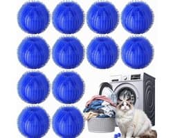YAGXIG Haarvanger voor de wasmachine - Verwijdert dierenharen uit de was - Zeer efficiënte haarvanger voor katten en honden - Geschikt voor kleding, lakens, handdoeken en fleece dekens - Zacht voor stoffen - Verpakking van 12 stuks