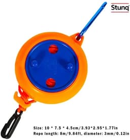 Stunq® Intrekbaar Droogrek 8m – Draagbaar Oprolbaar Wasrek voor Camping en Outdoor — thumbnail 4