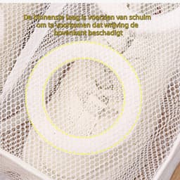 1 stuk - schoenwaszak - anti-vervorming verdikte schoenovertrek netzak - wasmachine speciale hangende droognetzak waszak - wit — thumbnail 5
