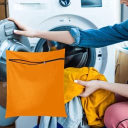 Huisdierenwaszak - Oranje - Beschermt wasmachine tegen honden- en kattenharen - Ideaal voor beddengoed - ShopVlot — thumbnail 2