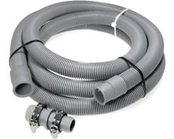 2,5m Dparts afvoerslang verlengset - 19 x 21 mm - wasmachine en vaatwasser afvoer slang verlengen - waterslang verlengslang - wasmachineslang — afbeelding 1