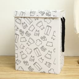 Opbergmand kinderen - Speelgoedmand kinderen - Wasmand & Opbergmand Kinderkamer - Stijlvolle Kledingmand - 55L Wasmand — thumbnail 1