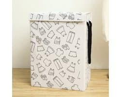 Opbergmand kinderen - Speelgoedmand kinderen - Wasmand & Opbergmand Kinderkamer - Stijlvolle Kledingmand - 55L Wasmand