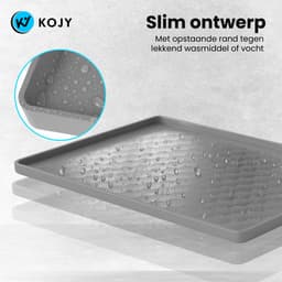 KOJY Anti-slip Wasmachine dempers Topmat – Wasmachine Verhoger - Trillingsdempend & Kraswerend – Grijs – Voor Wasmachine en Droger — thumbnail 3