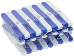 D&L Croco Wasklemmen | Wasknijpers - 20 Stuks - Blauw — thumbnail 2