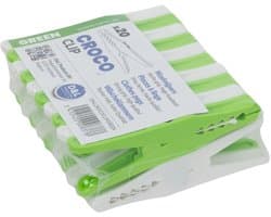 D&L Croco Wasklemmen | Wasknijpers - 20 Stuks - Groen