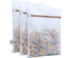 Pure Laundry Club Waszakken - Set van 3 Stuks – Medium (30x40 cm) - Waszakjes met Auto-Lock Rits & Beschermflap - Supersterk Anti-Scheur Mesh Wasnet - Waszakken voor Wasgoed (Sokken, Lingerie & T-Shirts) — afbeelding 1