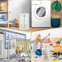 2X Waszak - Wasnet Voor Schoenen - Waszak Voor Schoenen - Schoenen Waszak - 39 x 19 Cm - Netje Anti-Vervorming - Delicaat Wasgoed - Schoen Wassen - Schoenenwaszak - Wasgoed - Wasmachine - Schoenen / Sneakers - Met Rits En Hangende Ring - Herbruikbaar — thumbnail 4