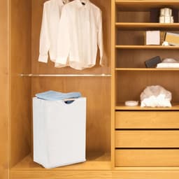 Wasmand - Wasbox - Laundry Basket - Oxford-Stof - Wassorteerder - Opbergmand - met Versterkte Handgrepen - Zelfstaand - Opvouwbaar - 30*30*40cm - Beige — thumbnail 4