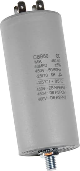 Dparts condensator 40 µF - universeel - 450V - universele aanloopcondensator - 40uf — thumbnail 1