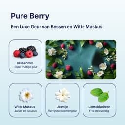 Pure Laundry Club Wasparfum Mini Pearls - Pure Berry - 50 Wasbeurten - Luxe Geurbooster van Bessen & Witte Muskus - Tot 12 Weken Frisse Was - 100% Plasticvrij, Natuurlijk & Vegan Wasparels - Geurparels Wasmachine — thumbnail 2