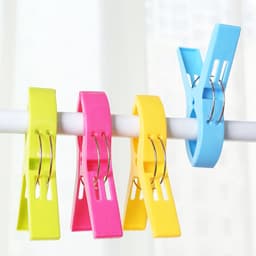 Daity 4x Strandstoel Strandlaken Winddichte Knijpers - Grote Plastic Handdoek Knijpers Winddichte Clips Quilt Wasknijpers Grote Antislip Bevestiging — thumbnail 2