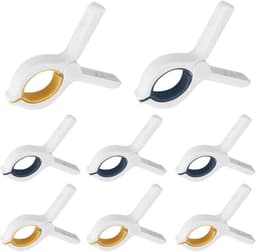 EXCITAT Wasknijpers - Wasknijpers - Handdoekklemmen - Strandhanddoekklemmen - Geschikt voor dagelijkse was, dikke kleding, strandlakens, lakens - 2 grote clips + 6 kleine clips — thumbnail 1