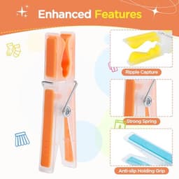 Kunststof Antislip Wasknijpers - 40 Stuks Meerkleurig zonder Sporen — thumbnail 4