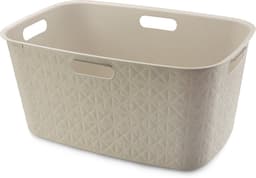 Curver Softex Wasmand - 45 liter - Set van 2 - 57x37x27cm - Beige — thumbnail 3