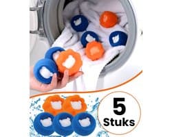 Boncy® Drogerballen 5 stuks - Droger Ballen Haarverwijderaar voor Wasdrogers & Wasmachine - Haarvanger Wasbollen - Anti Haar Droogballen - Wasdrogerballen - Wasballen Pluizenverwijderaar Huisdieren Wasmachine Pluis Wasbol — afbeelding 1