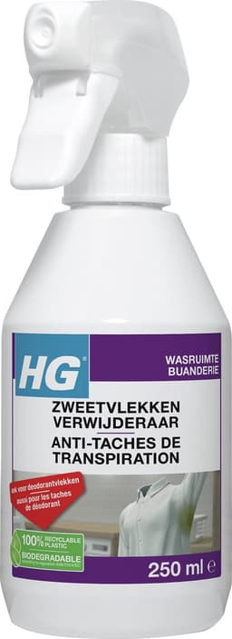 HG zweetvlekkenverwijderaar - 250ml - effectief tegen zweet- en deodorantvlekken - geschikt voor wit en gekleurd textiel — thumbnail 3