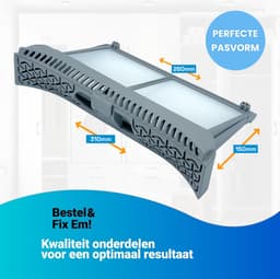 Fixem® Geschikt voor Samsung DC6103902A, DC6103634A droger filter pluizenfilter, pluizenzeef - 308x158x57mm - 1 Stuk — thumbnail 3