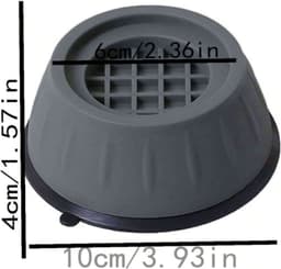 Wasmachine Poten - Onderzetters - Trillingsdempers Wasmachine - Verhoger - Extra Dik - Wasmachine Dempers - Droger - Vaatwasser - Trillingsdempers - Schokdemper - 4 Stuks — thumbnail 4